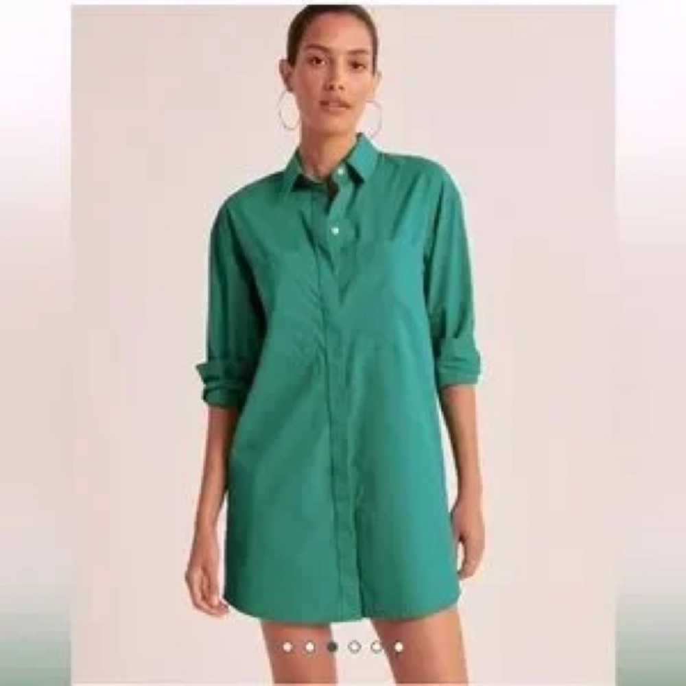 Abercrombie & Fitch relaxed poplin shirt dress